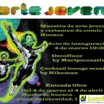 Flayer de la muestra de arte joven.